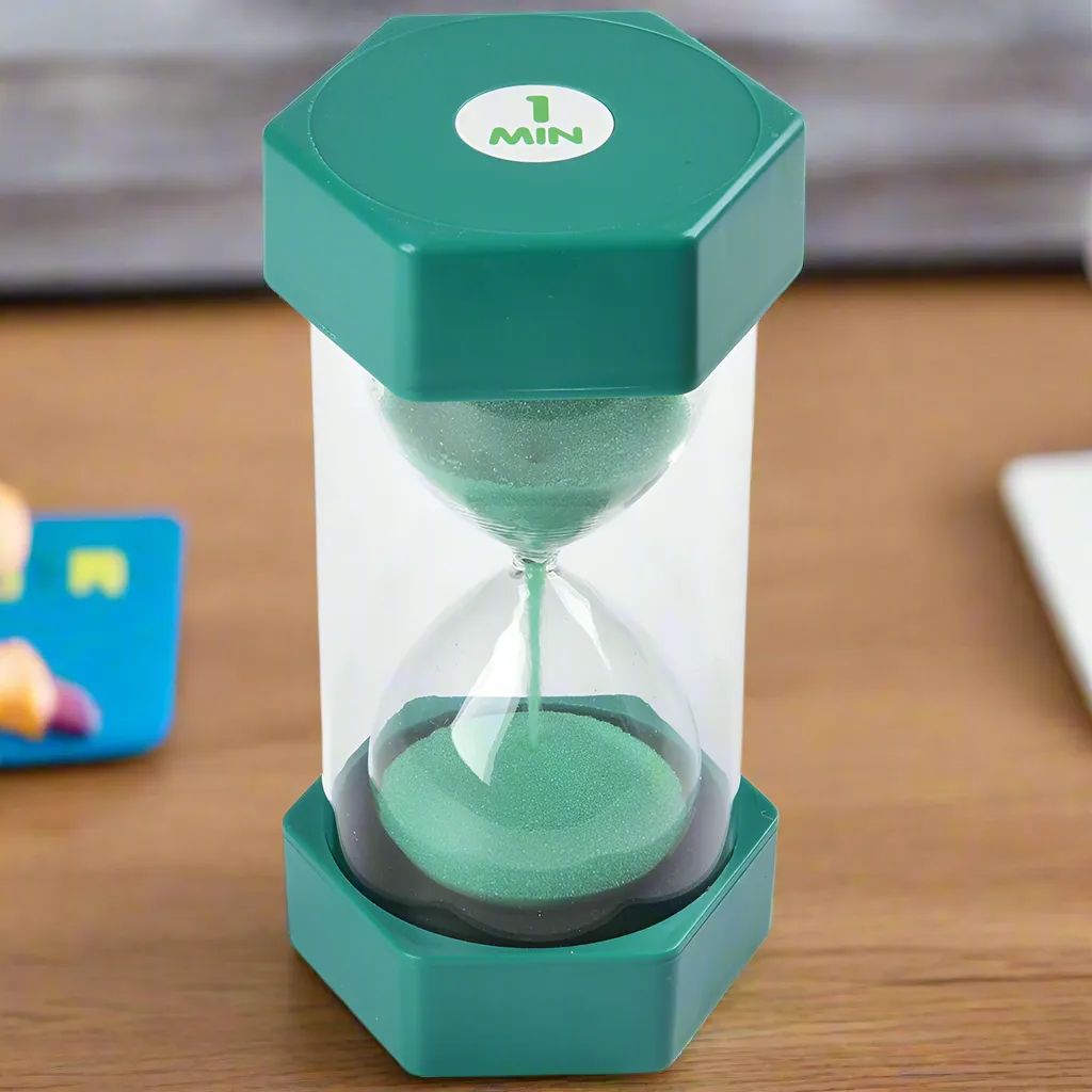 1 Minute Sand Timer | Large Visual Time Management Tool