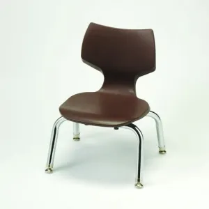 12" Flex-Back Stackable Classroom Chair in Chocolate | Ergonomic Seating