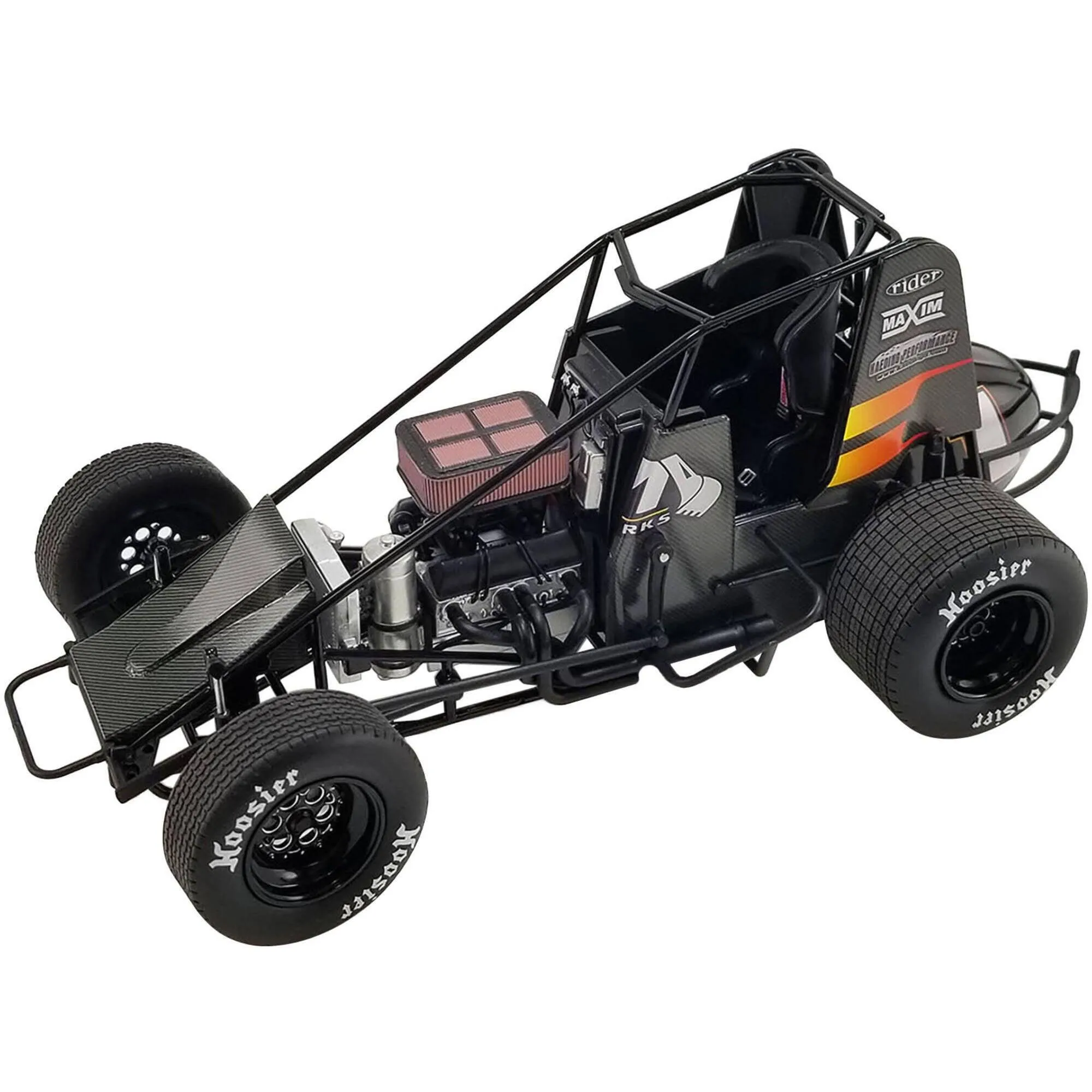 ACME 1/18 Diecast Model Car Winged Sprint Car #1 Jamie Veal SWI Earthworks
