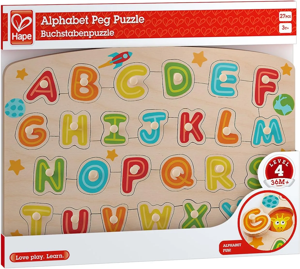 Alphabet Peg Puzzle