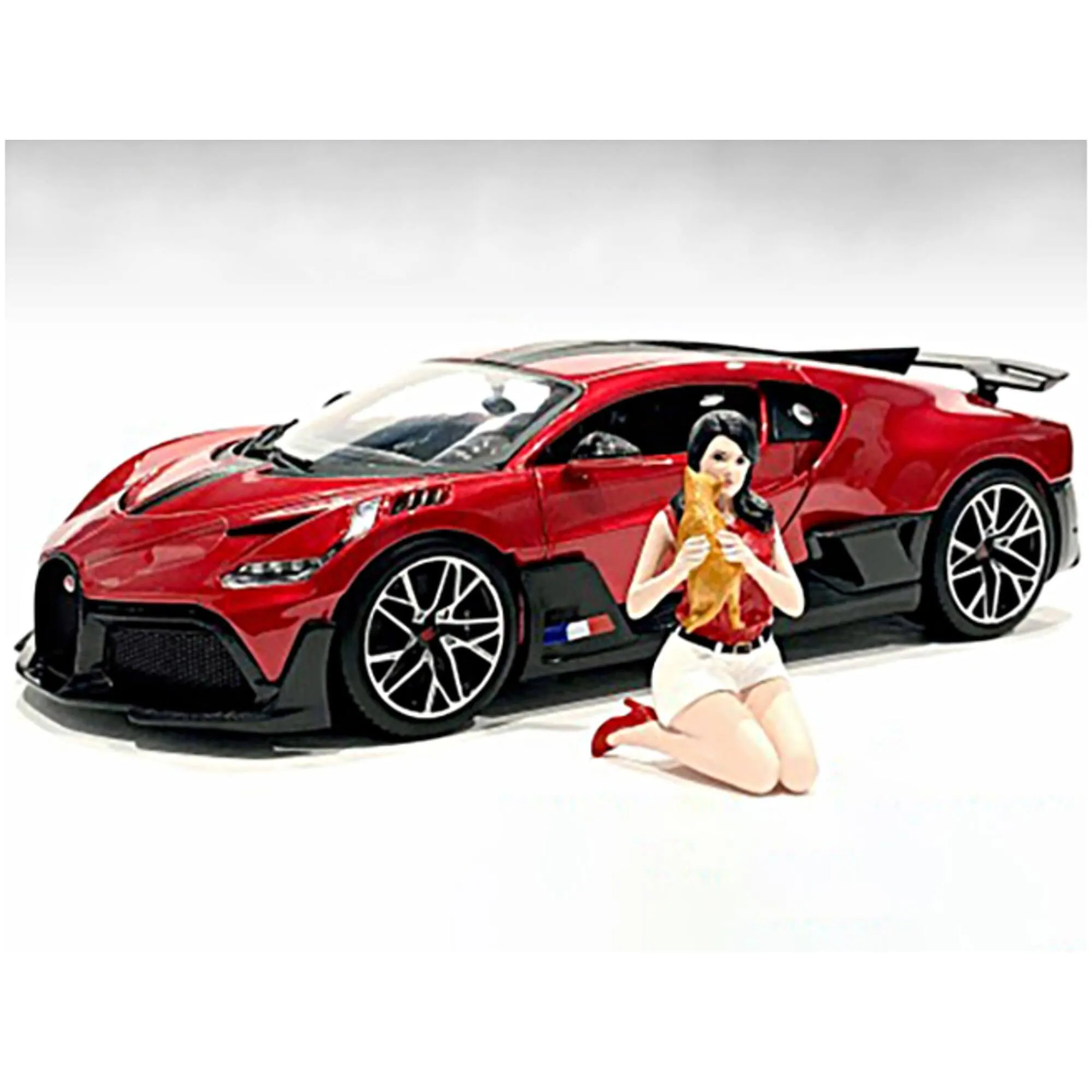 American Diorama Figurine - Girls Night Out Gigi with Cat for 1/18 Scale Models