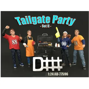 American Diorama Figurine Set - "Tailgate Party" II For 1/24 Scale Models, 4 Piece