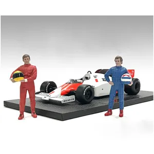 American Diorama Set of 2 Figures - "Racing Legends" 80's for 1/43 Scale Models