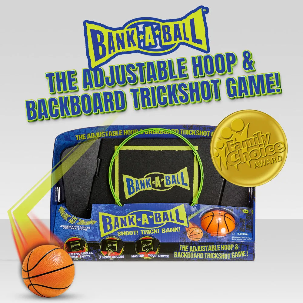 Bank-A-Ball Adjustable Trickshot Basketball Game Set