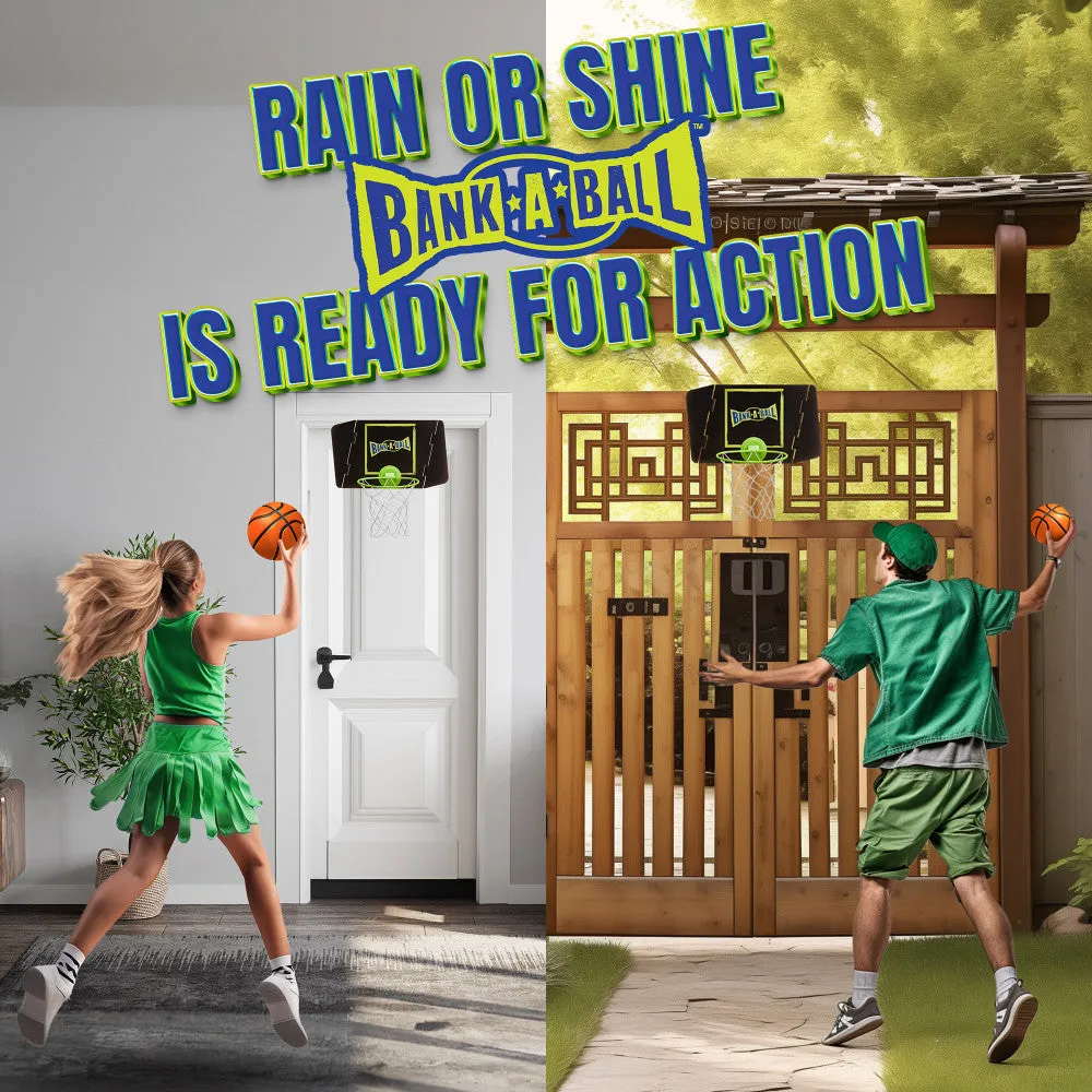 Bank-A-Ball Adjustable Trickshot Basketball Game Set
