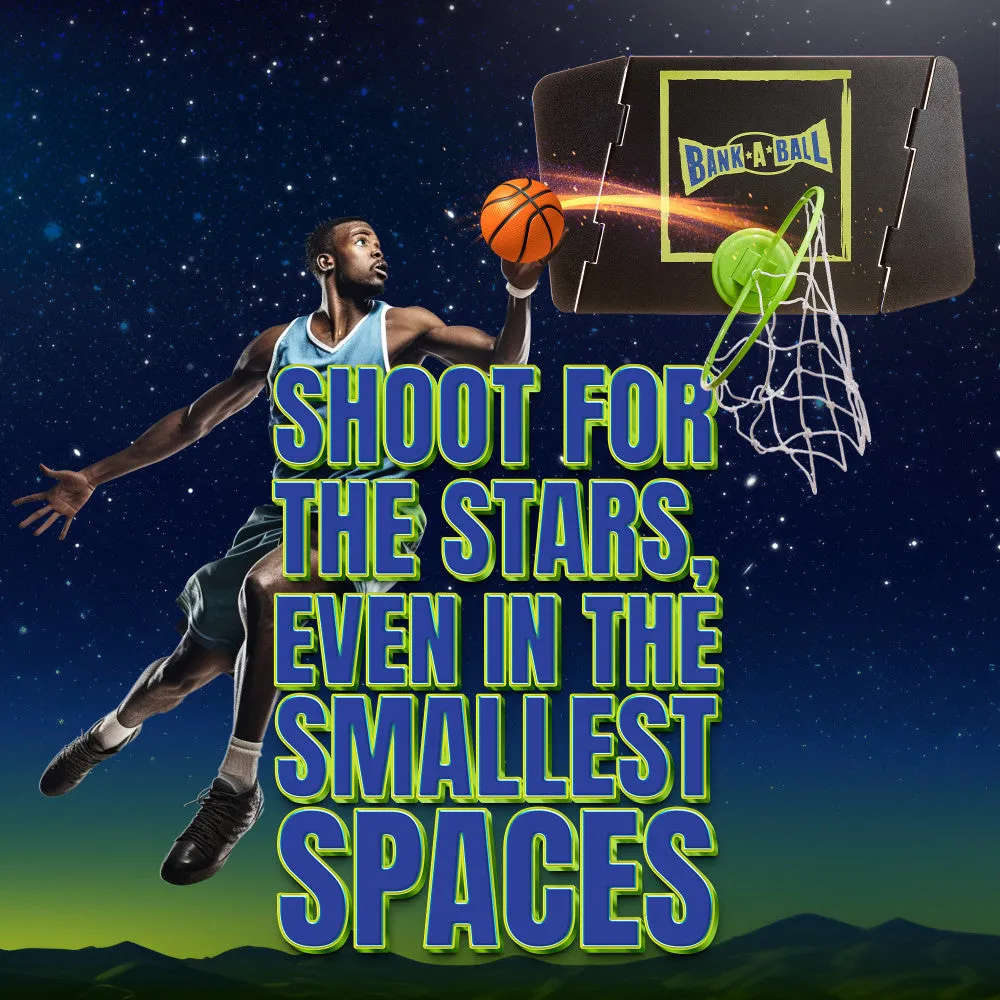 Bank-A-Ball Adjustable Trickshot Basketball Game Set