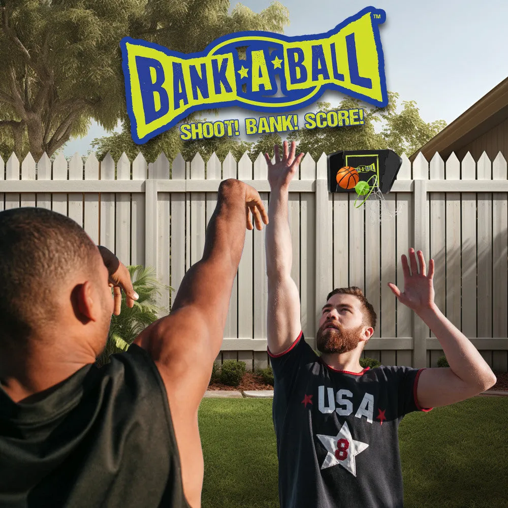 Bank-A-Ball Adjustable Trickshot Basketball Game Set