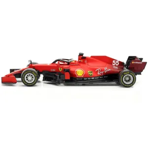 Bburago 1/18 Scale Diecast Model Car - Ferrari SF21 #55 Ferrari Racing Series
