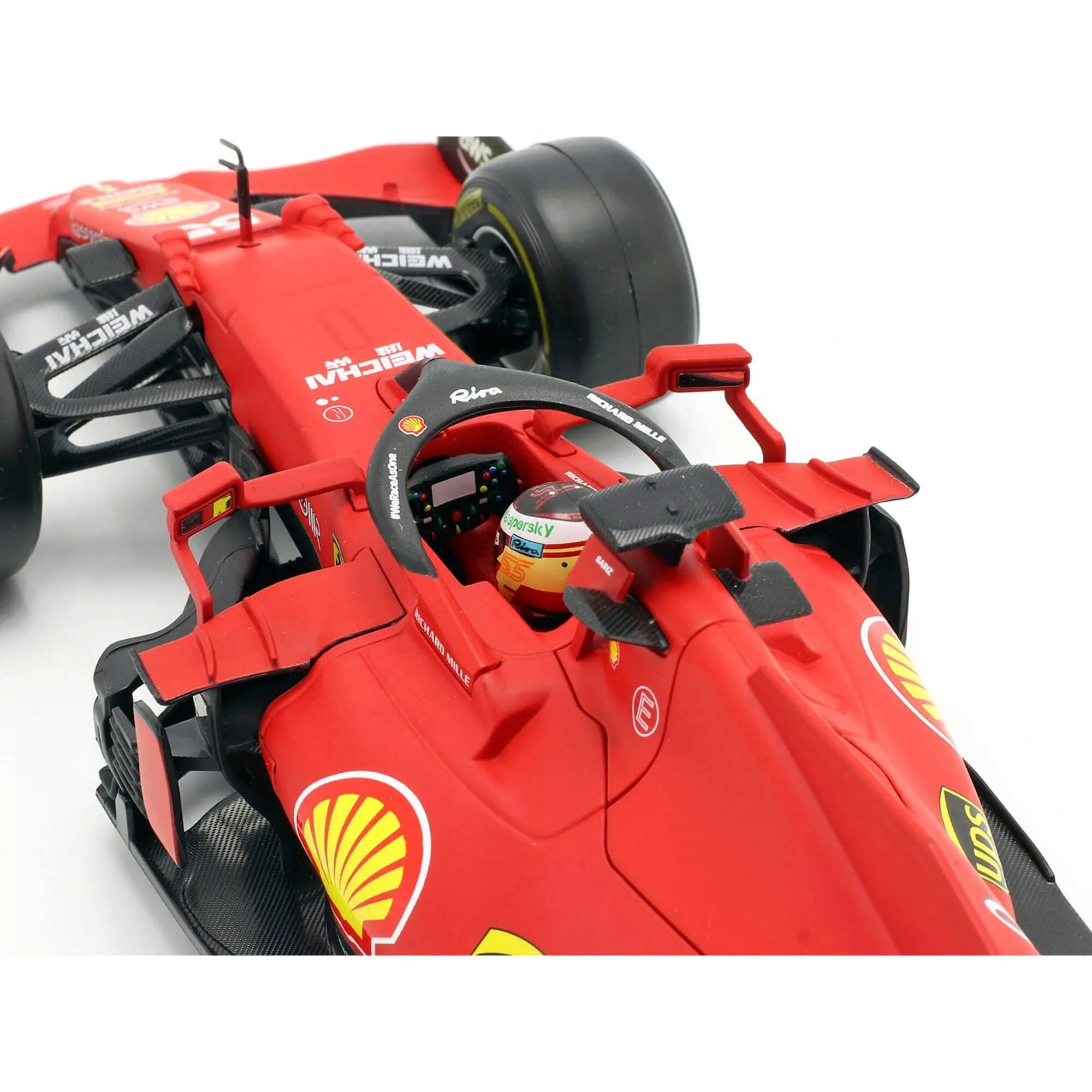 Bburago 1/18 Scale Diecast Model Car - Ferrari SF21 #55 Ferrari Racing Series