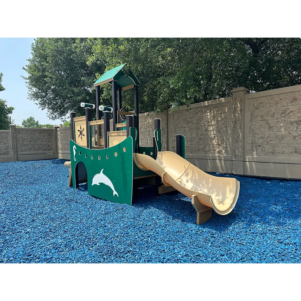 Beach Boat Themed Preschool Playground | Interactive Climber & Slide Playset for Ages 2-5