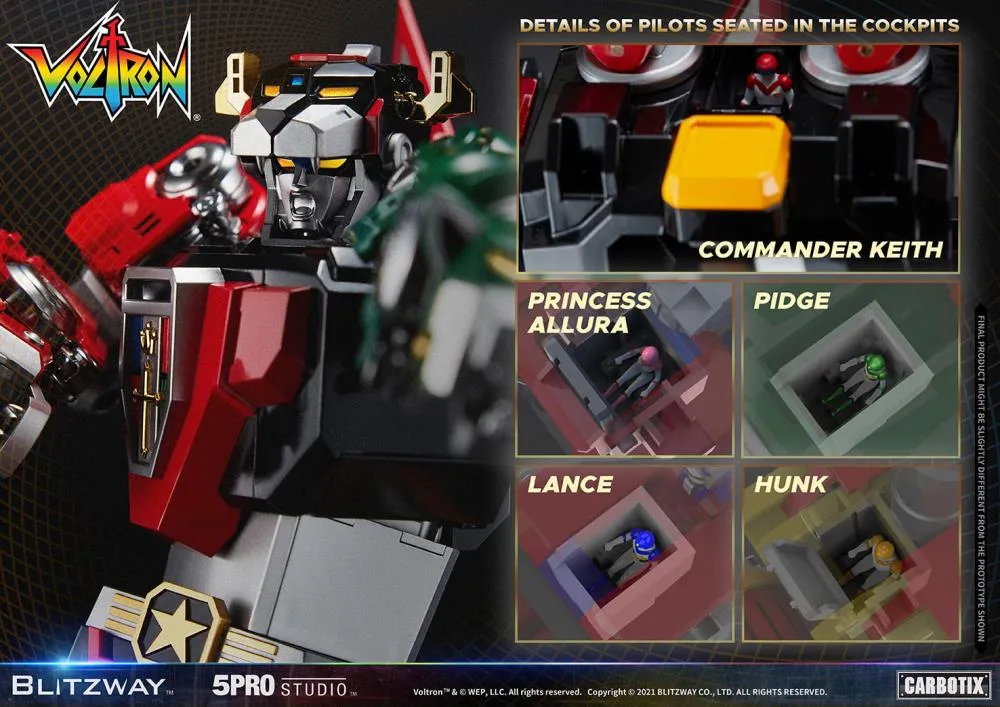 Blitzway Voltron: Defender of the Universe Carbotix Series Voltron Action Figure