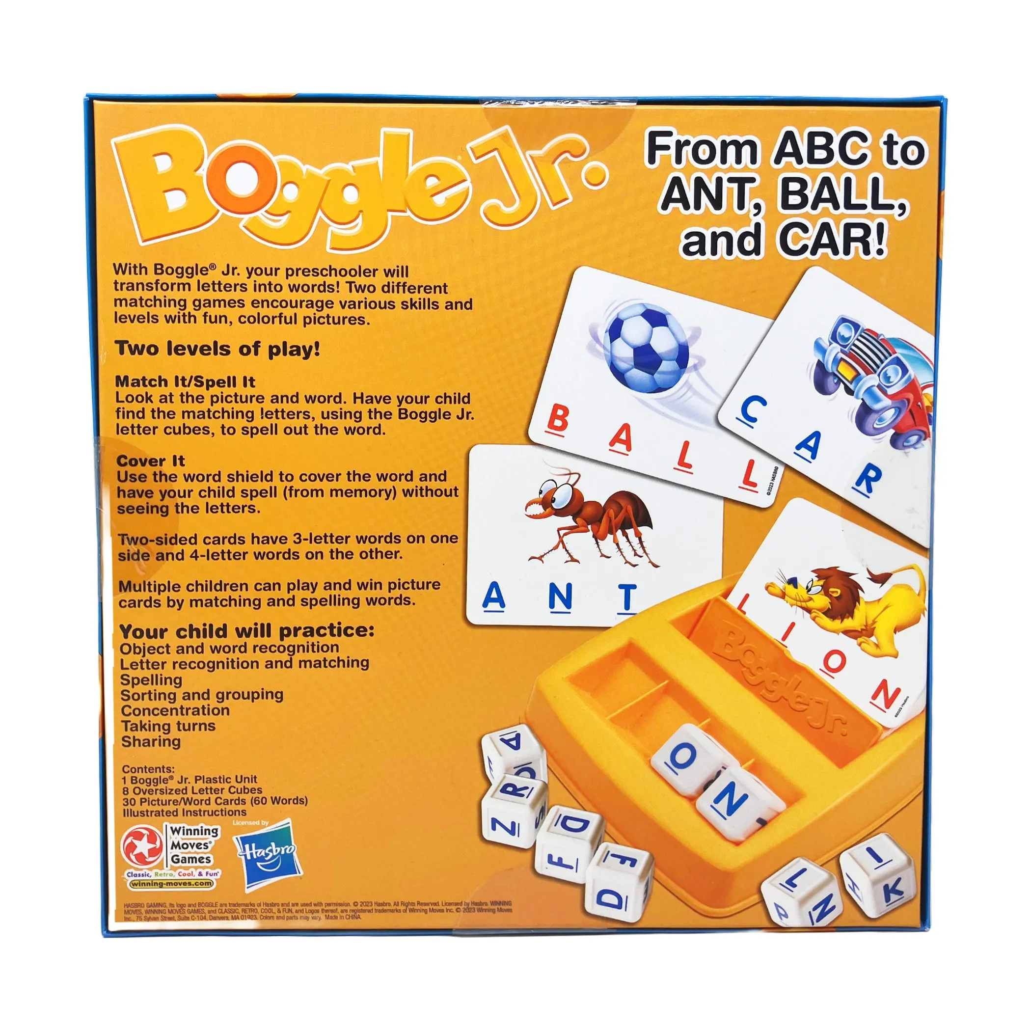 Boggle Jr. Preschool Letter Matching Game
