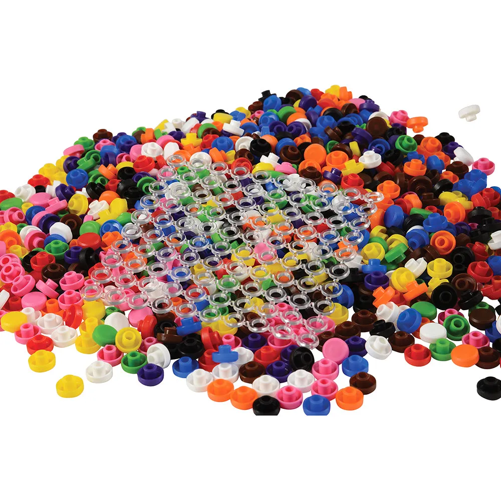 Buttons 'N Boards Sorting and Pattern Activity Set | 1,010 Buttons with 10 Boards and Storage