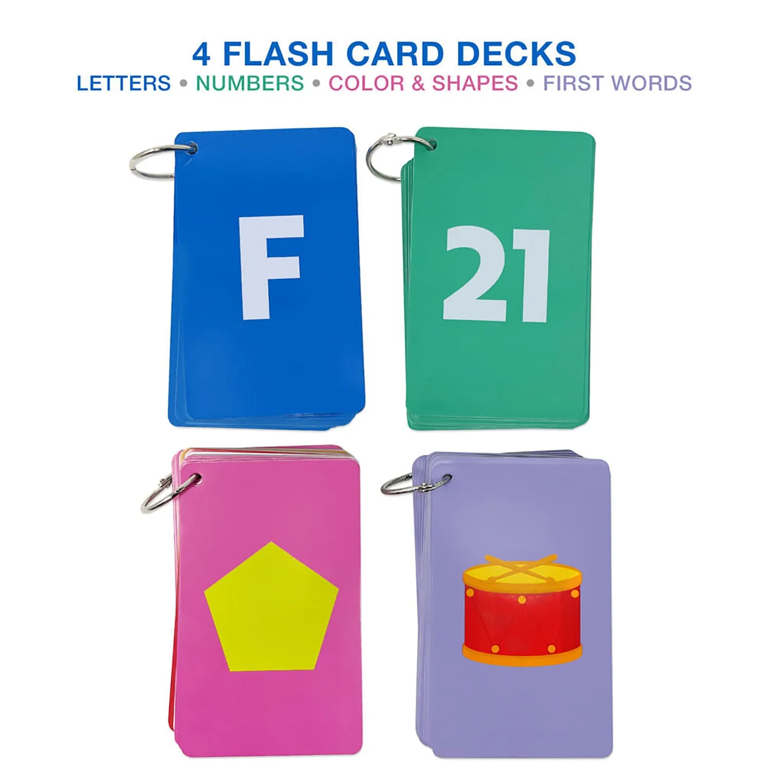 Carson Dellosa Early Learning Flash Cards - Education Bundle - Multicolor
