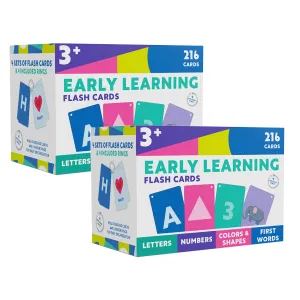 Carson Dellosa Early Learning Flash Cards - Education Bundle - Multicolor