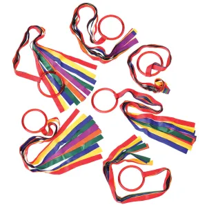 Dancing Ribbons Set | 6 Colorful Streamers with Easy-Grip Rings