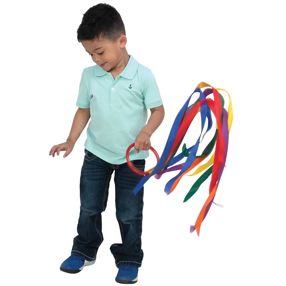 Dancing Ribbons Set | 6 Colorful Streamers with Easy-Grip Rings