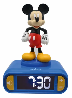 Disney Mickey Mouse Digital Alarm Clock with Nightlight - Interactive Bedtime Companion