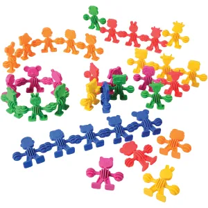 Flexanimals Hands-On Learning Set | 36 Colorful Manipulative Animals for Sorting, Counting, and Fine Motor Skills