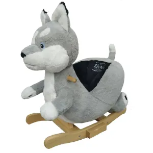 Gerardo's Toys Little Rockers - Plush Wolf Rocking Toy
