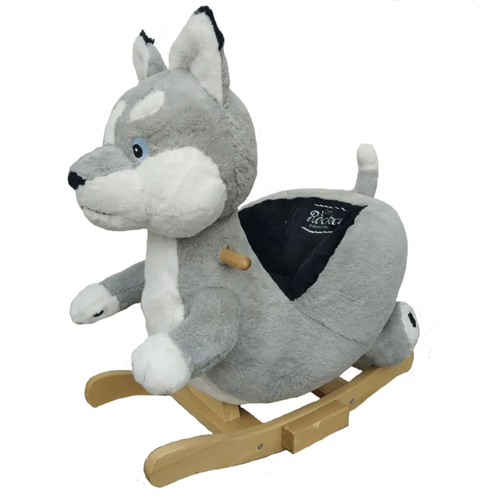 Gerardo's Toys Little Rockers - Plush Wolf Rocking Toy