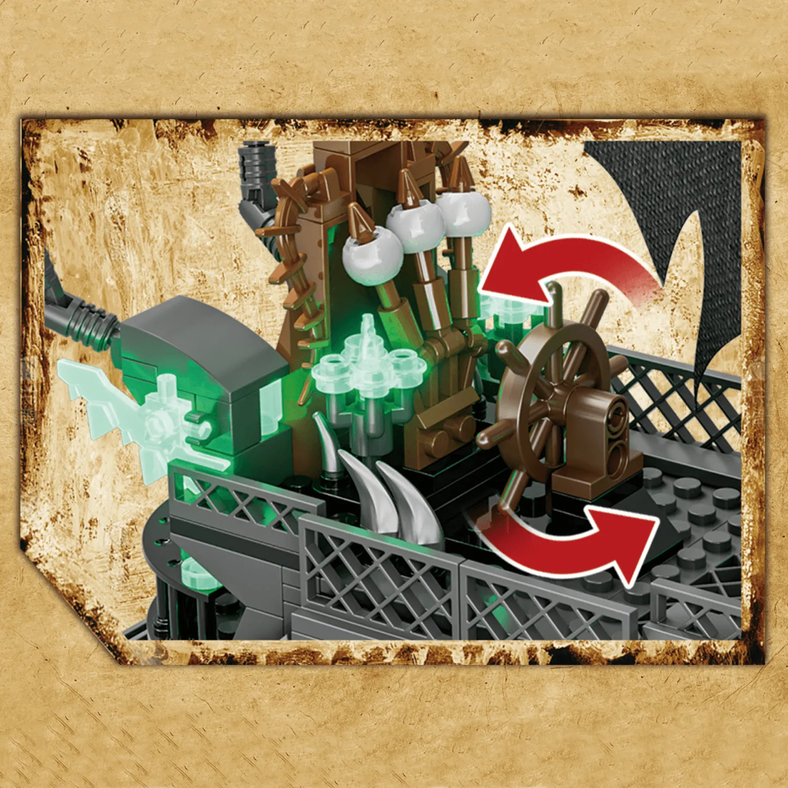 Glow in the Dark Ghost Ship 1993pcs
