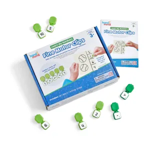 Hand2Mind Learn My Numbers Fine Motor Clips - Math Development Set