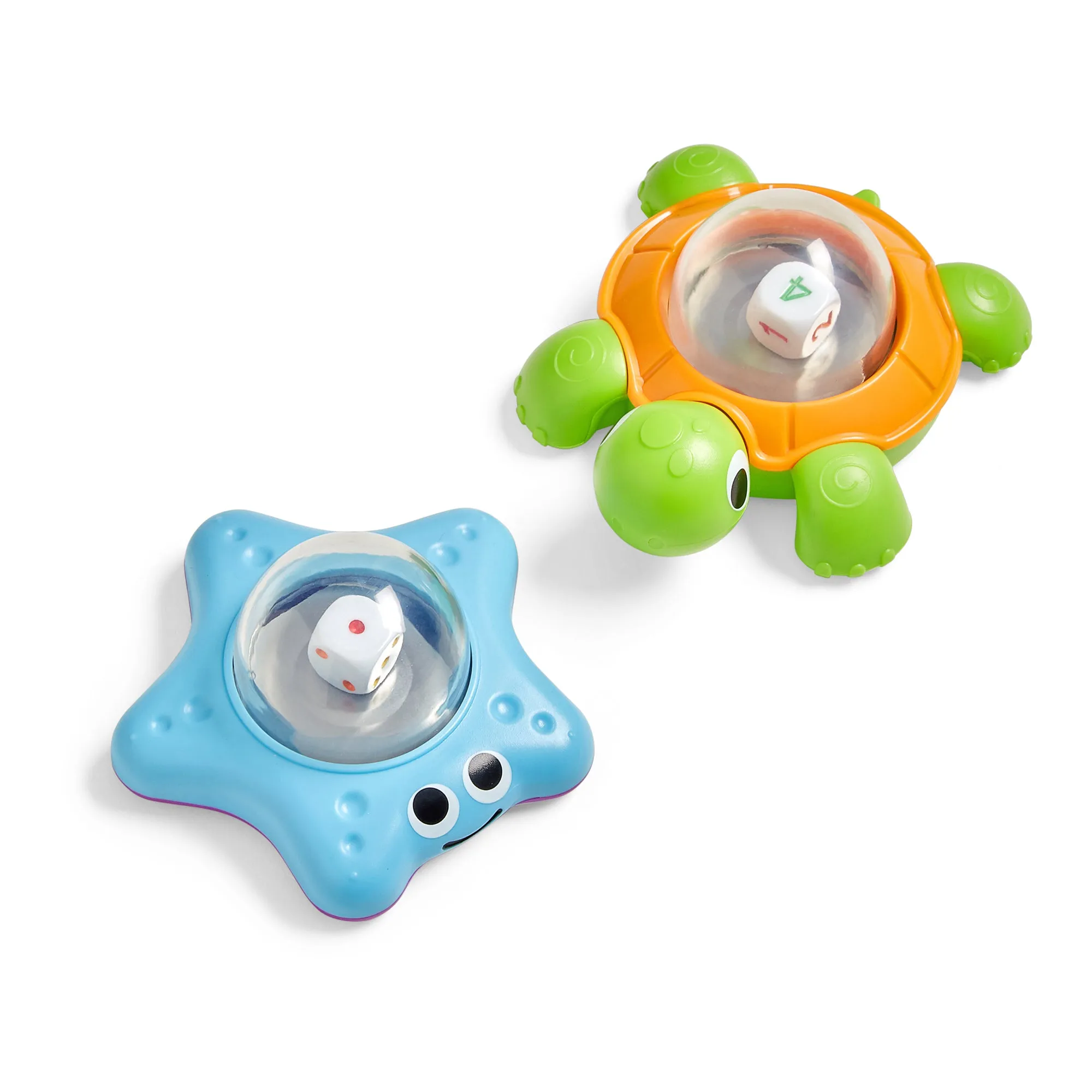 Hand2Mind Sea Animal Dice Poppers, Turtle & Starfish - Educational Counting Toy