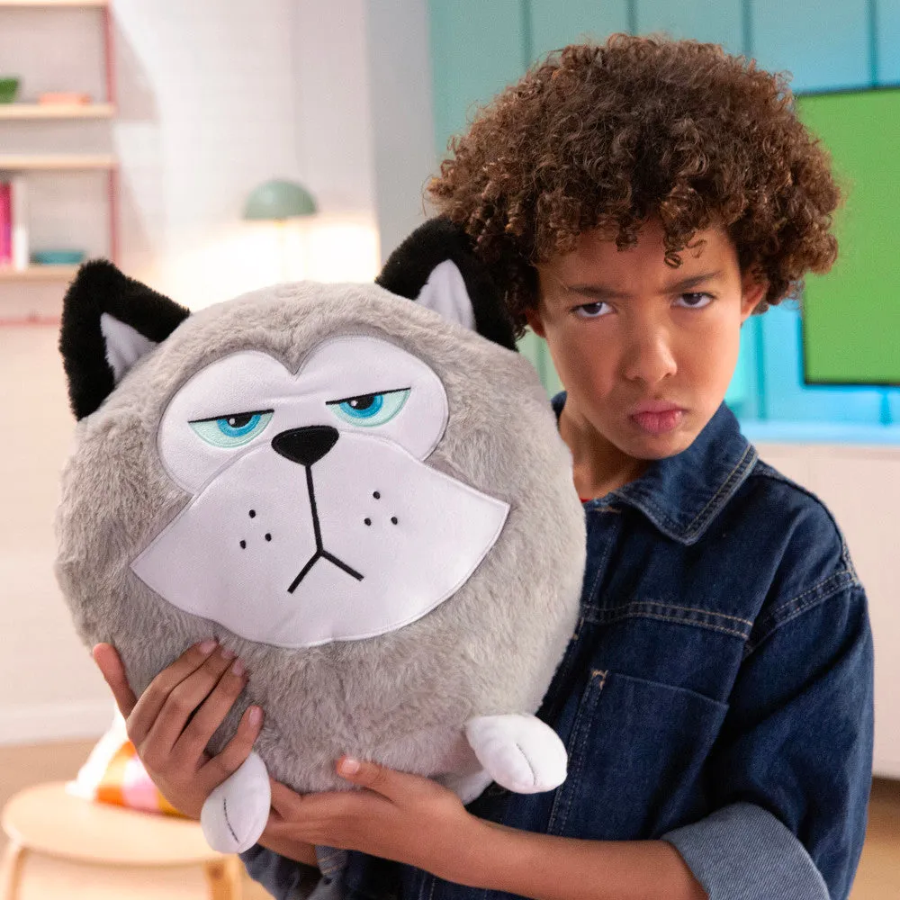 Hangry Petz Cooper Husky 12 inch Sound Plush - Grey & White