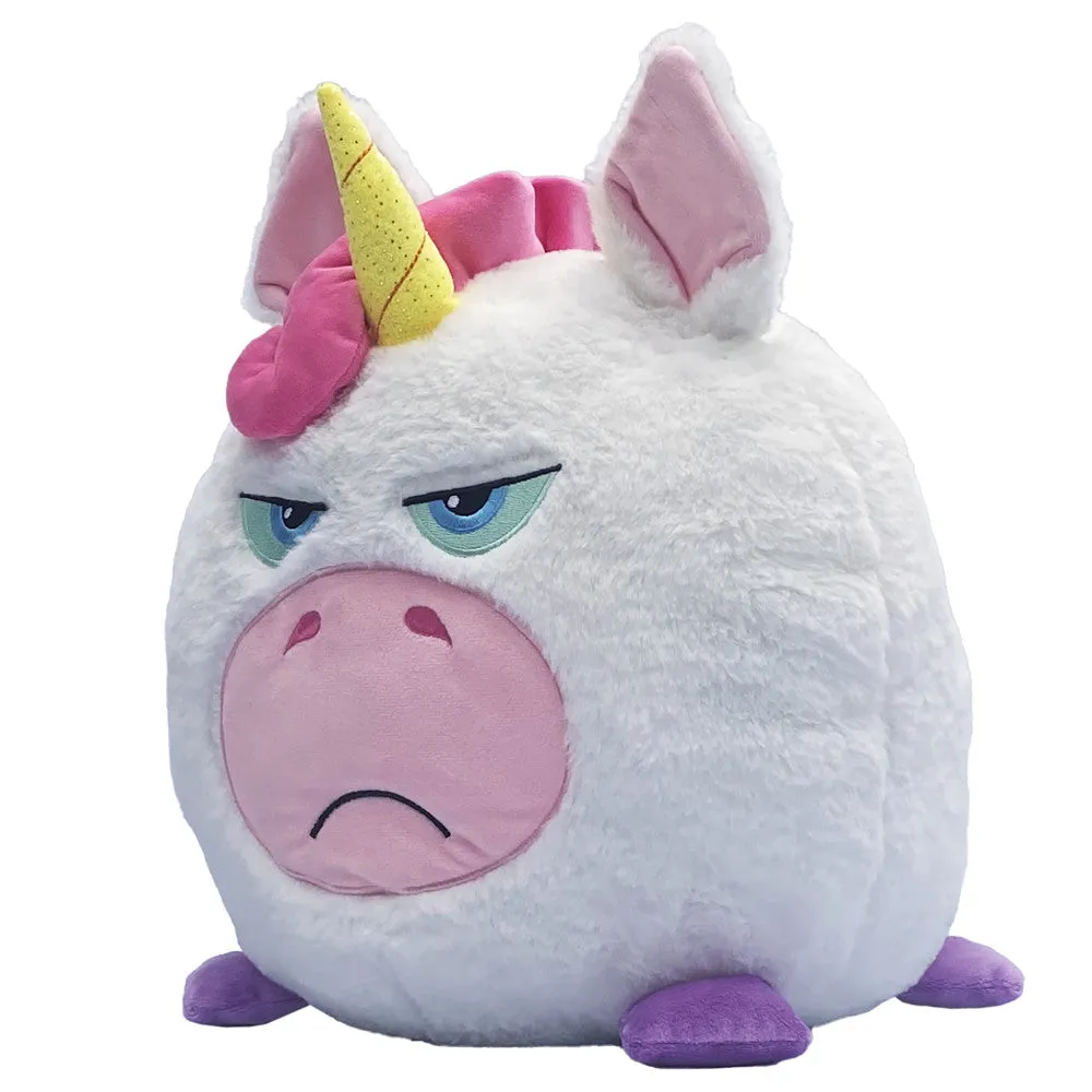 Hangry Petz Luna Unicorn 12 inch Talking Plush - White-Pink-Purple