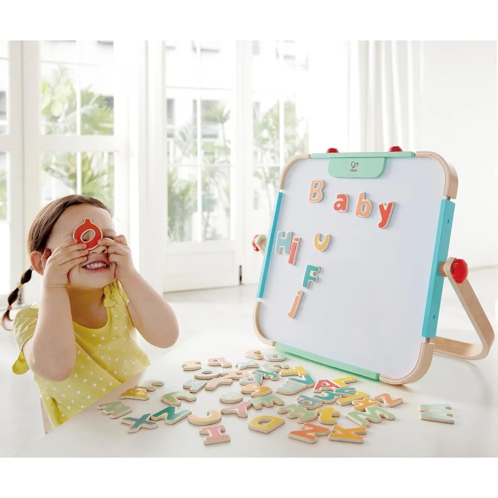 Hape Colorful Magnetic Alphabet Set - 52pcs ABC Wooden Magnets