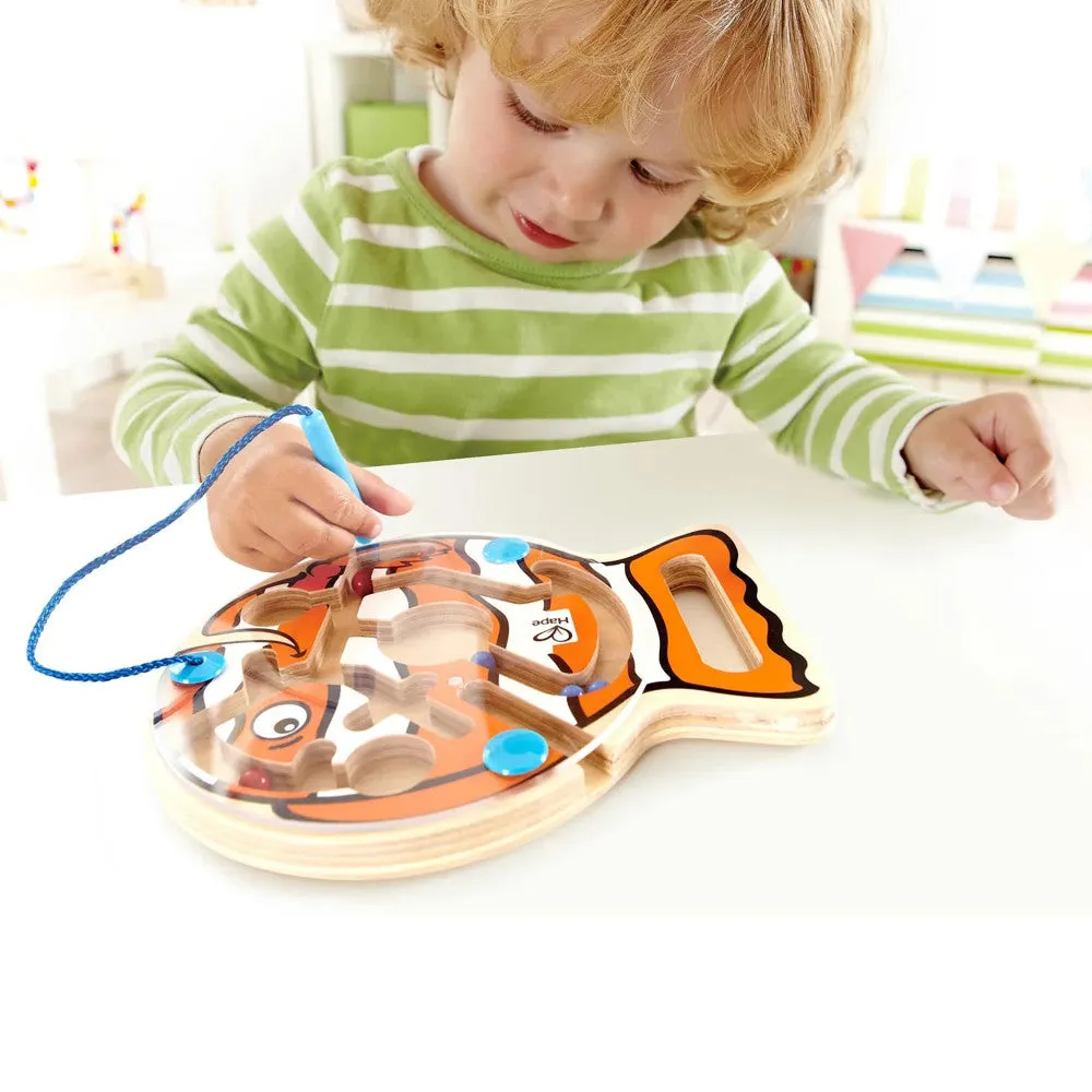 Hape Go-Fish-Go Magnetic Wooden Toddler Maze Puzzle