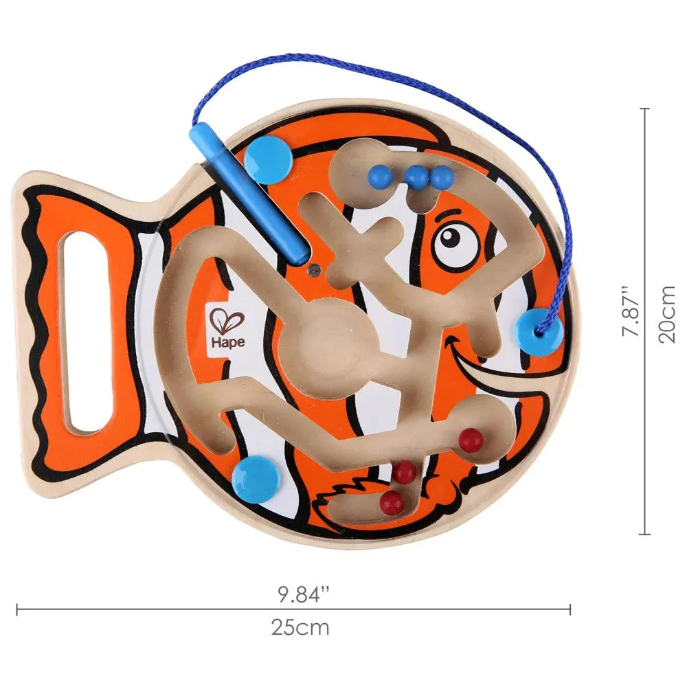 Hape Go-Fish-Go Magnetic Wooden Toddler Maze Puzzle