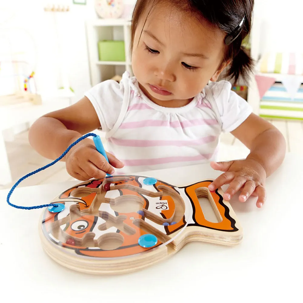 Hape Go-Fish-Go Magnetic Wooden Toddler Maze Puzzle