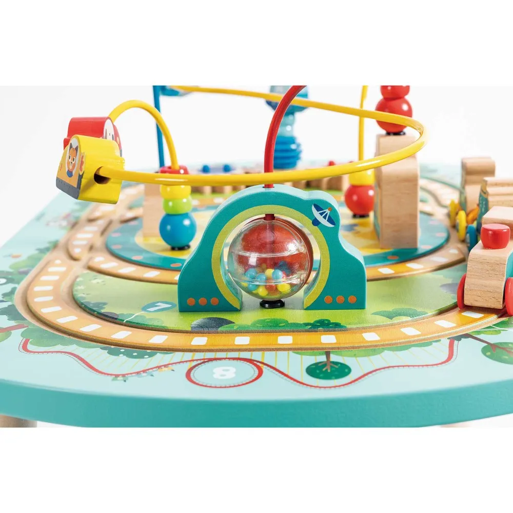 Hape Twisting Railway Maze Table - Amusement Park Adventure