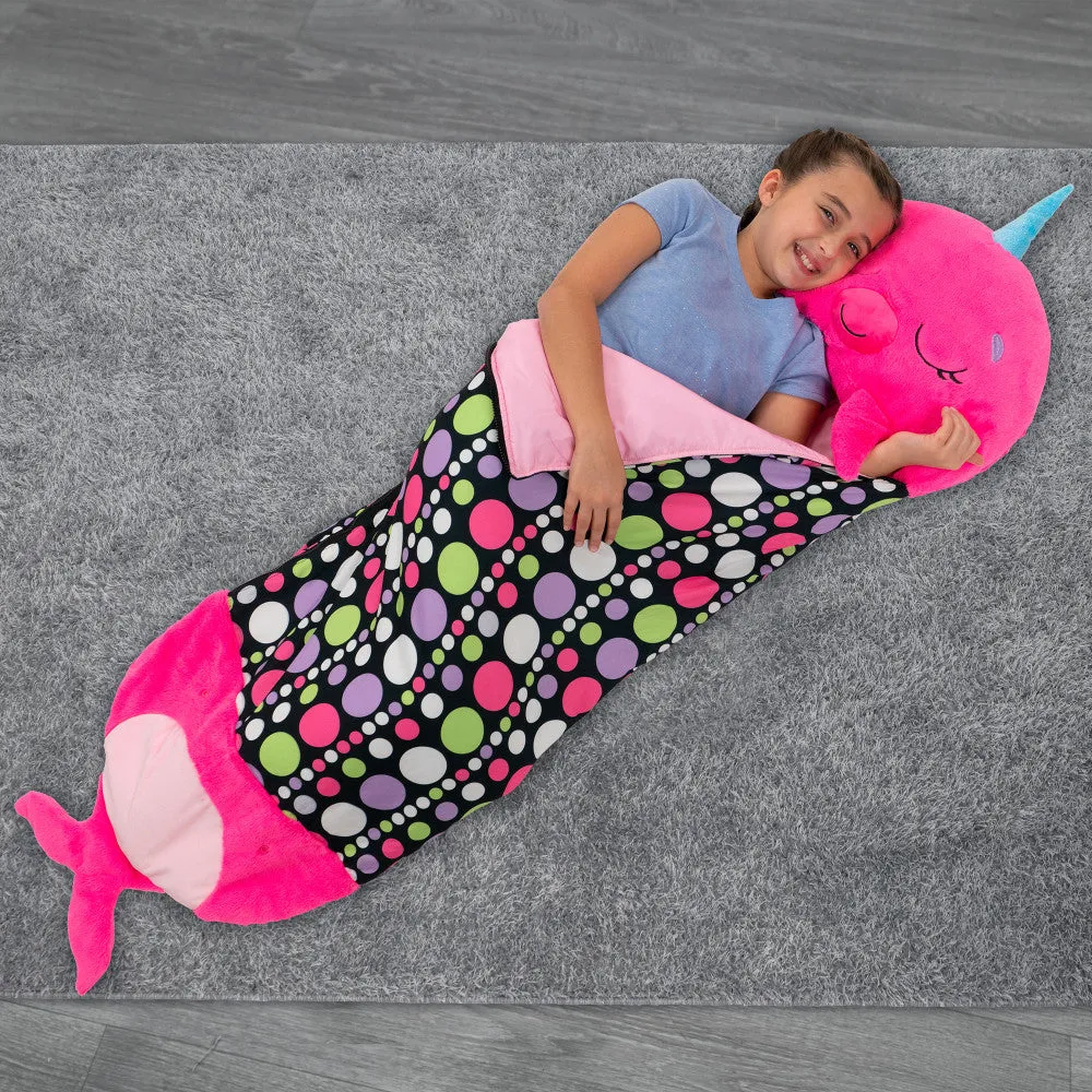 Happy Nappers Large 66 inch Plush Neil The Pink Narwhal - Kids 7 