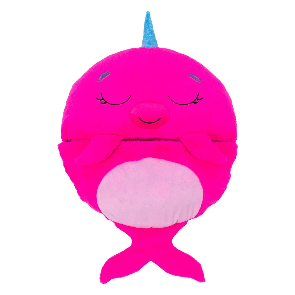 Happy Nappers Large 66 inch Plush Neil The Pink Narwhal - Kids 7 
