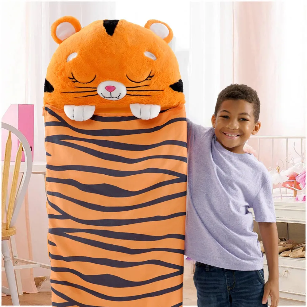 Happy Nappers Tiger Tobi 66 inch Plush Sleepy Sack - Large