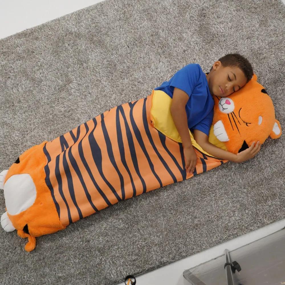 Happy Nappers Tiger Tobi 66 inch Plush Sleepy Sack - Large
