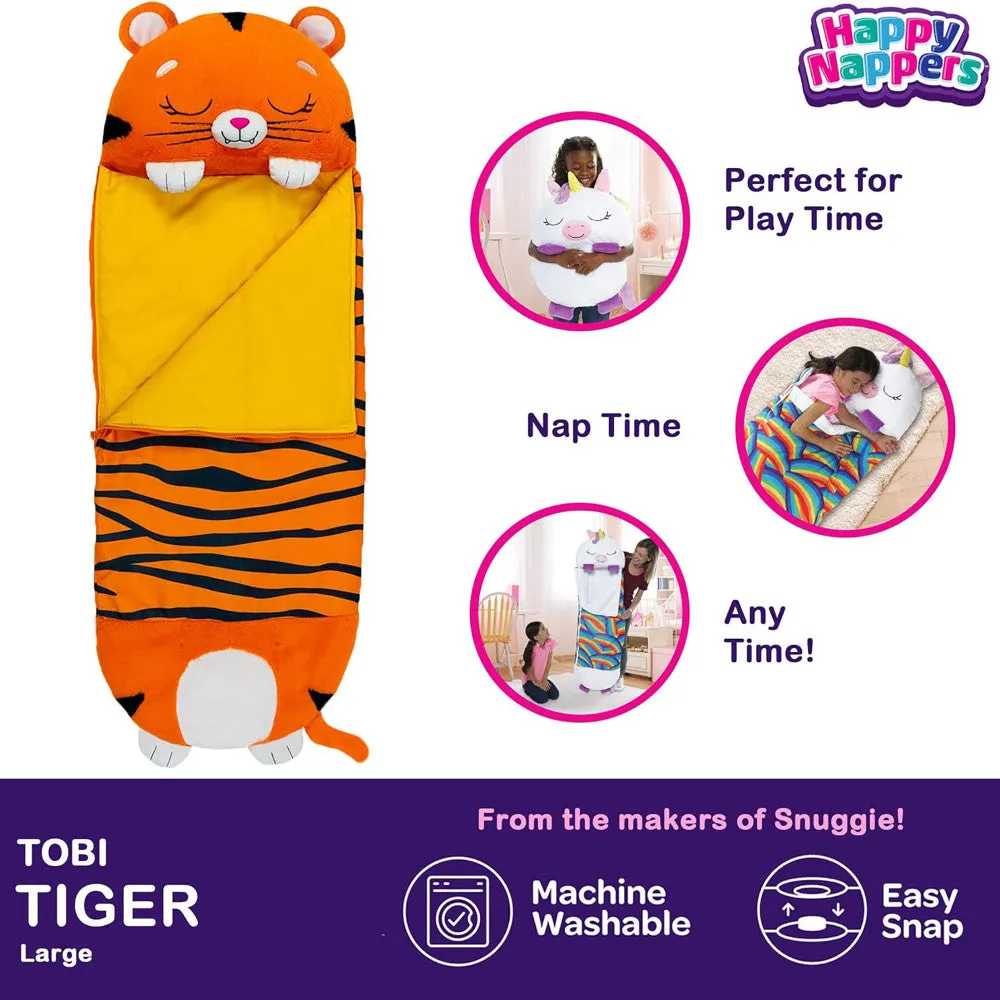 Happy Nappers Tiger Tobi 66 inch Plush Sleepy Sack - Large