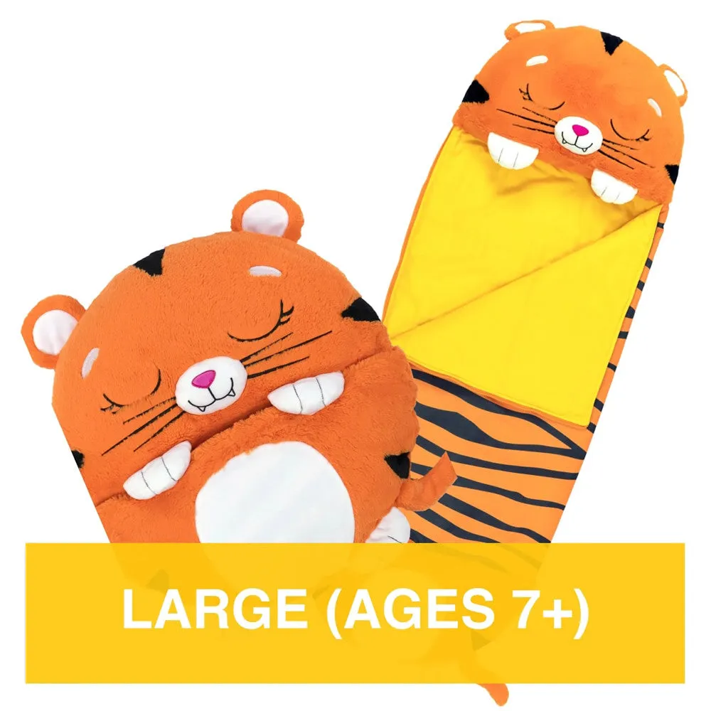 Happy Nappers Tiger Tobi 66 inch Plush Sleepy Sack - Large