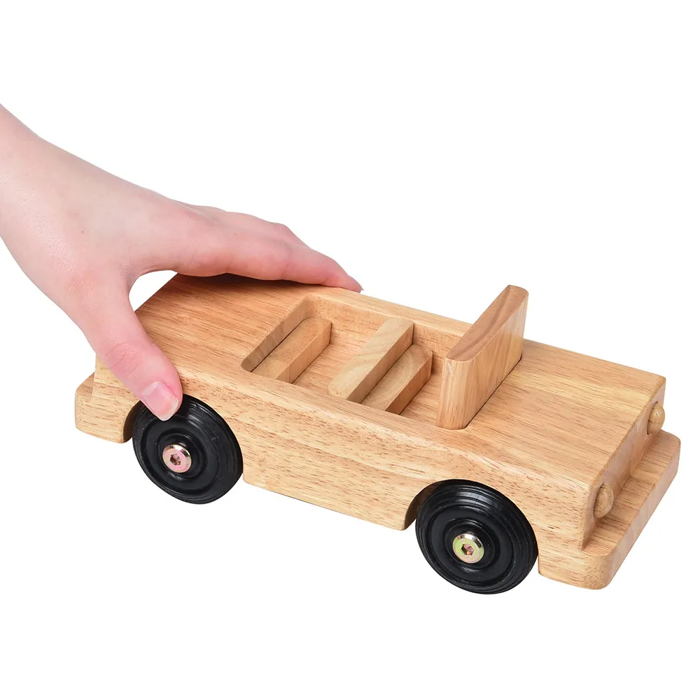 Hardwood Convertible Toy | Pretend Play Vehicle