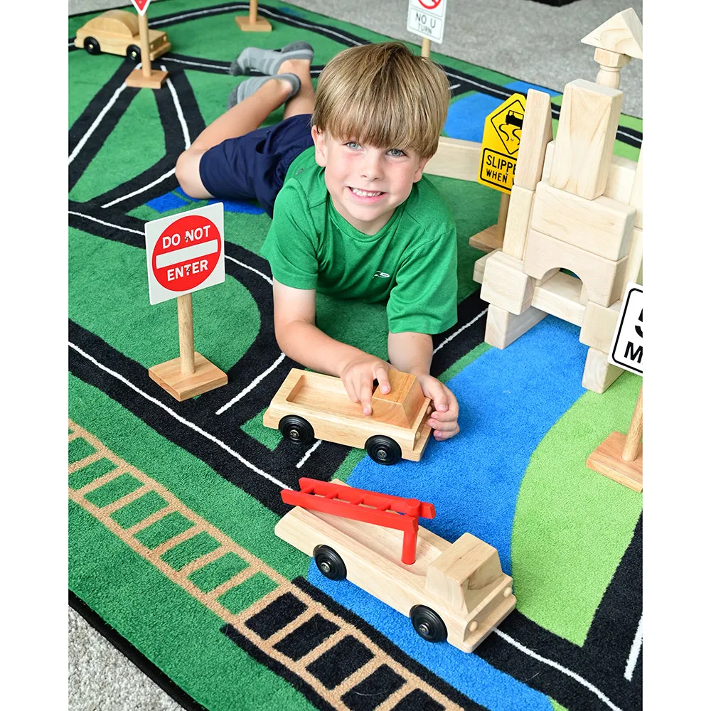 Hardwood Pickup Truck Toy | Pretend Play Vehicle