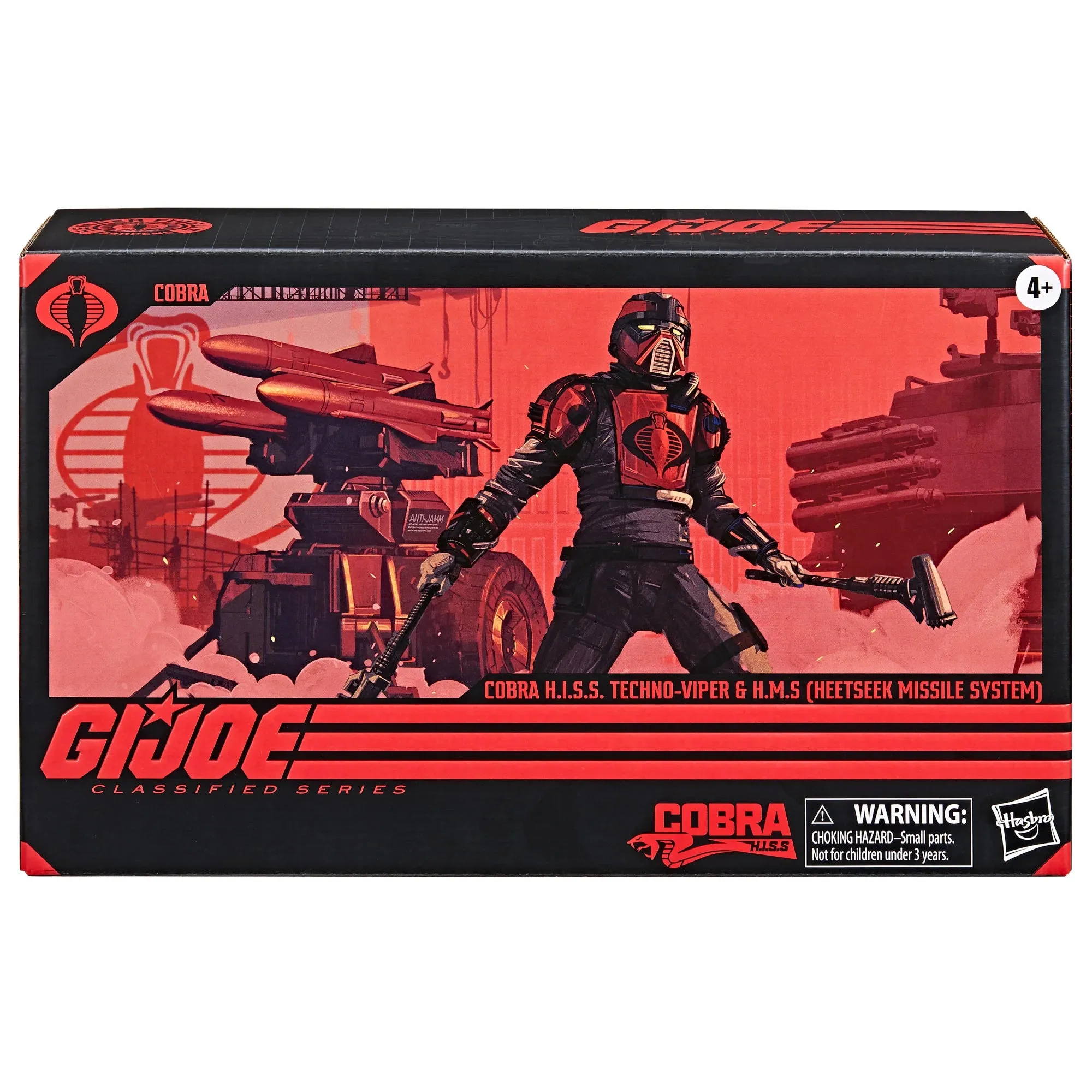Hasbro G.I. Joe Classified Series #111, Cobra H.I.S.S. Techno-Viper & H.M.S. (Heetseek Missile System) Vehicle Action Figure