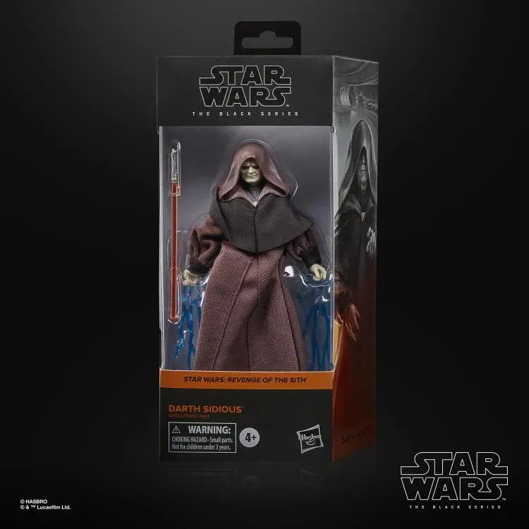 Hasbro Star Wars Black Series Revenge of the Sith #01 Darth Sidious 6 Inch Action Figure