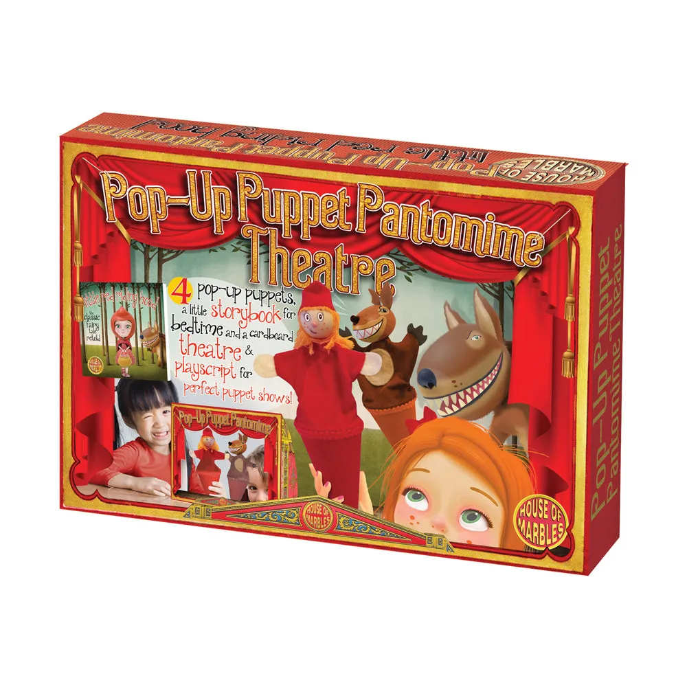 House of Marbles Little Red Riding Hood Pop-Up Puppet Theatre Set
