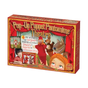 House of Marbles Little Red Riding Hood Pop-Up Puppet Theatre Set
