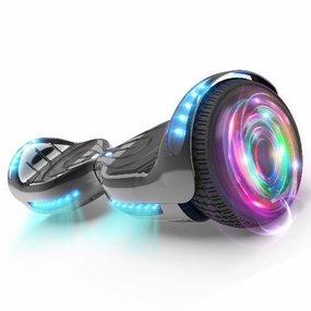 Hoverstar Flash Wheel Hoverboard 6.5" Chrome Black