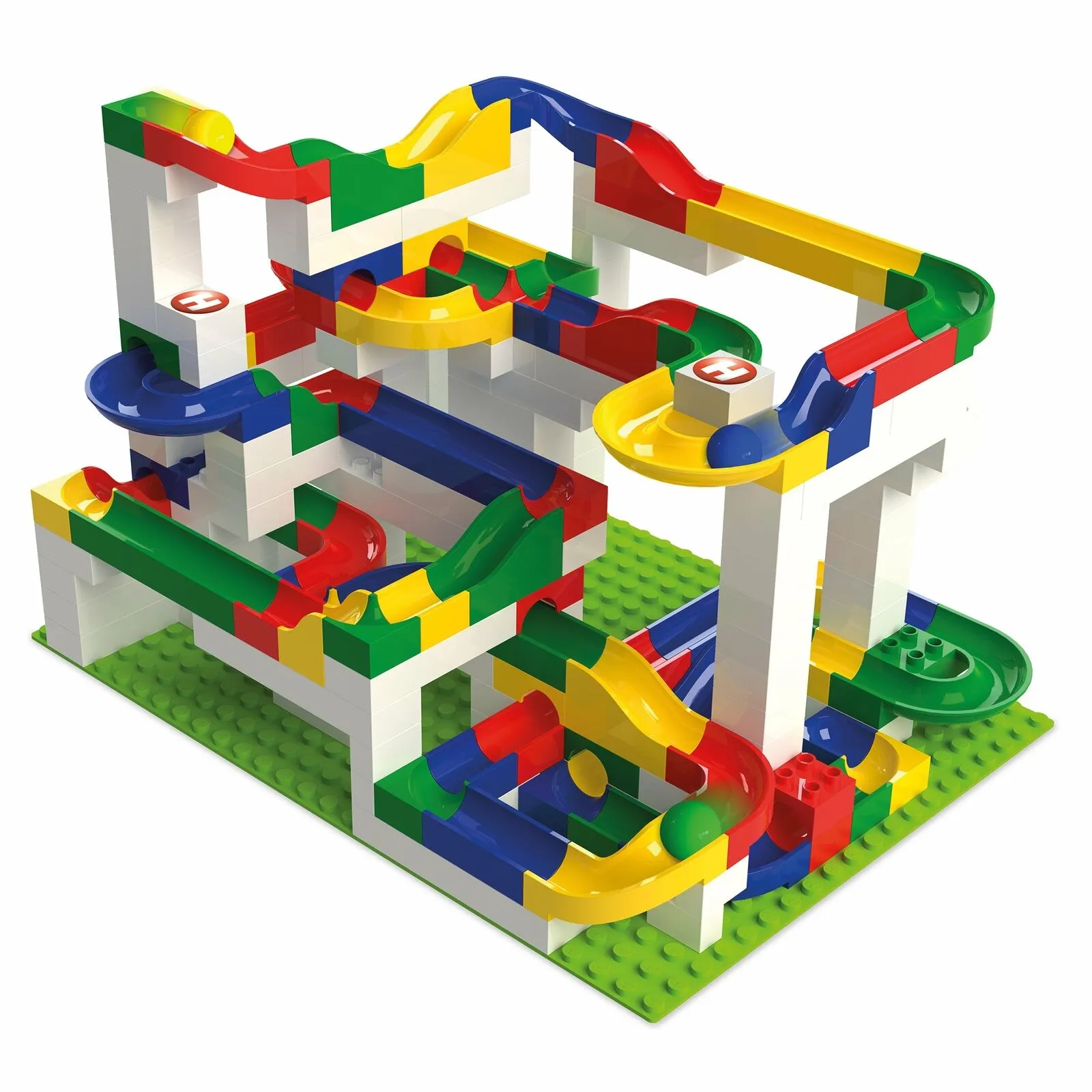 Hubelino 213-Piece Big Building Box Set - Marble Run Construction Kit