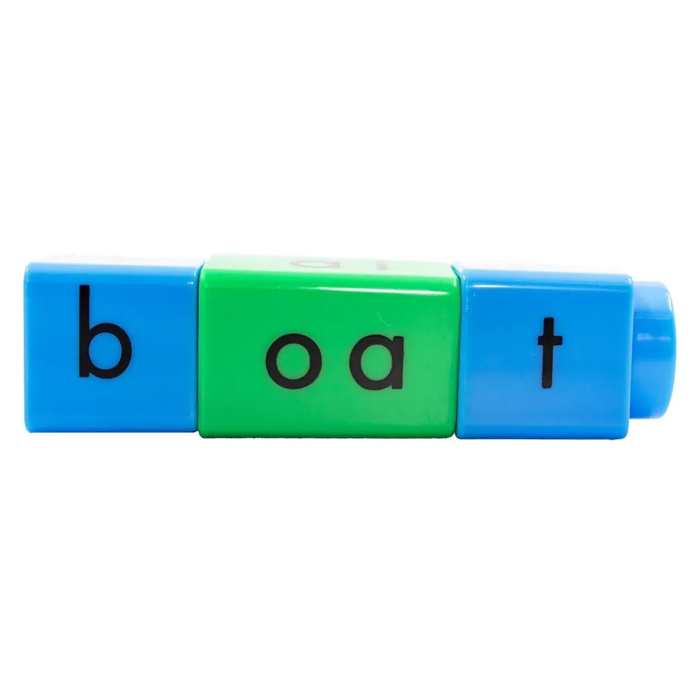 Junior Learning Rainbow Phonics - 58 Color-Coded Phonics Blox Set